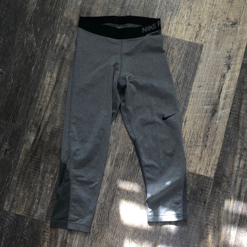 grey nike pros